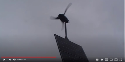 Video: An LE-600 Turbine operating an off-grid hybrid power system