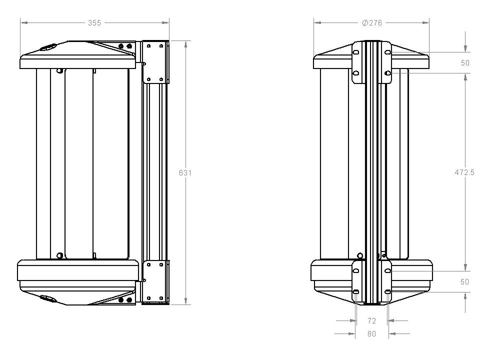 LE-v50 Dimensions