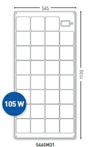 Solara Marine Solar Panel 105W Power Series (2019 Model)