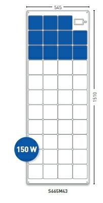 Solara Marine Solar Panel 150W Power Series (2019 Model)