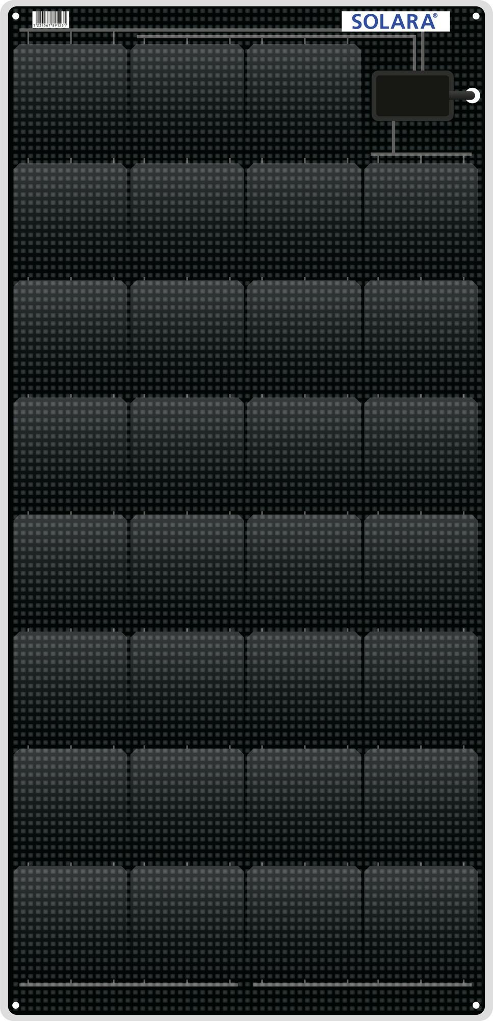 Solara Marine Solar Panel 105W Power Series (2019 Model)