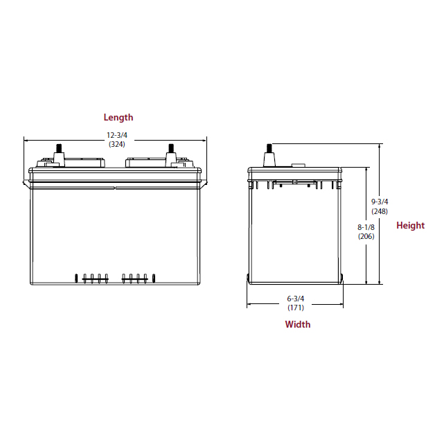 Trojan 115Ah Deep Cycle Battery (wing nut terminals)