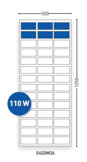 Solara Vision 110W Extreme Solar Panel