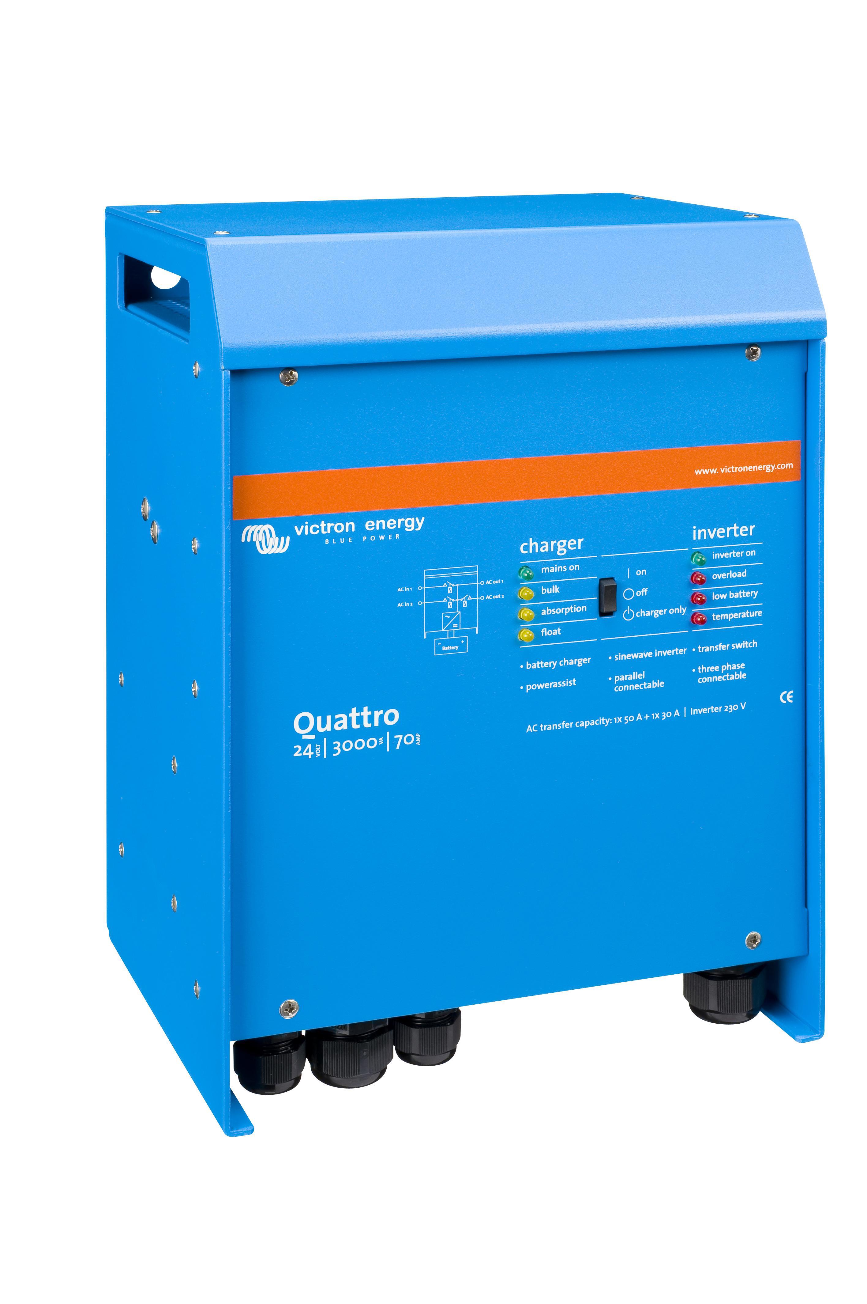 Victron Quattro Inverter / Charger 3000VA 12/24V - Leading ... marine charger wiring diagram 