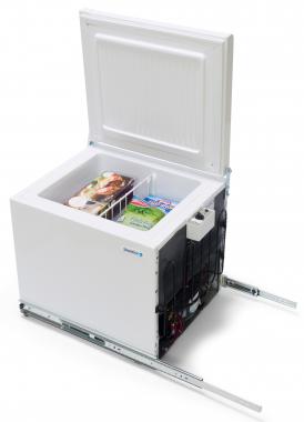 Shoreline Marine - Mini Chest Freezer - CF35R - 12/24V DC Mini Chest Freezer  - Leading Edge Turbines & Power Solutions