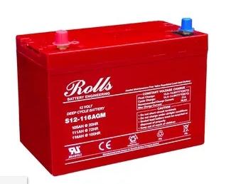 Rolls S Series S12-116 AGM 12V, 116Ah (C100), 95Ah (C10)