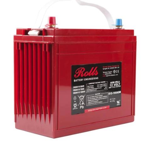 Rolls S Series S12-160 AGM 12V, 161Ah (C100), 131Ah (C10)