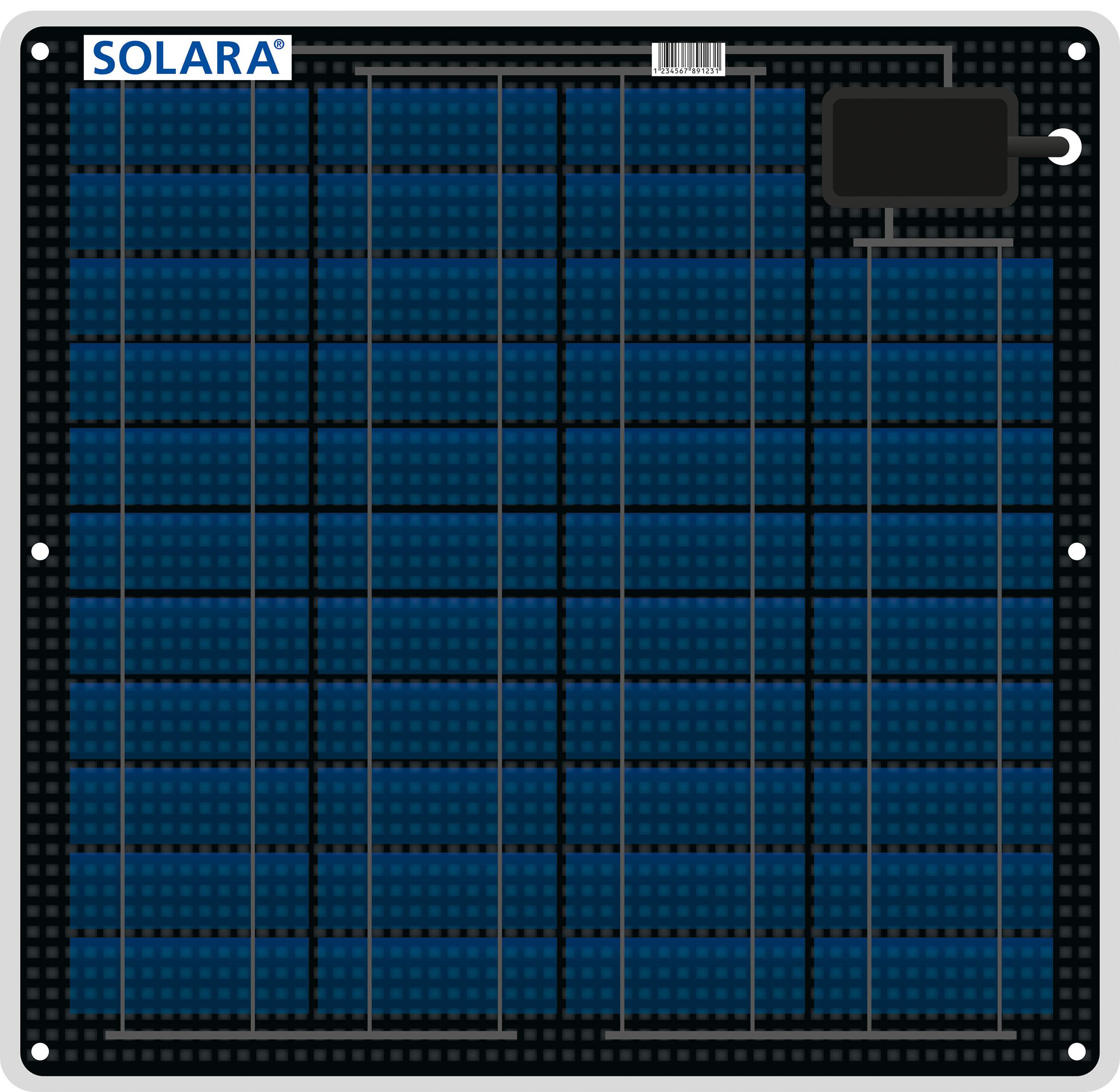 Solara Marine Solar Panel 27W M-Series