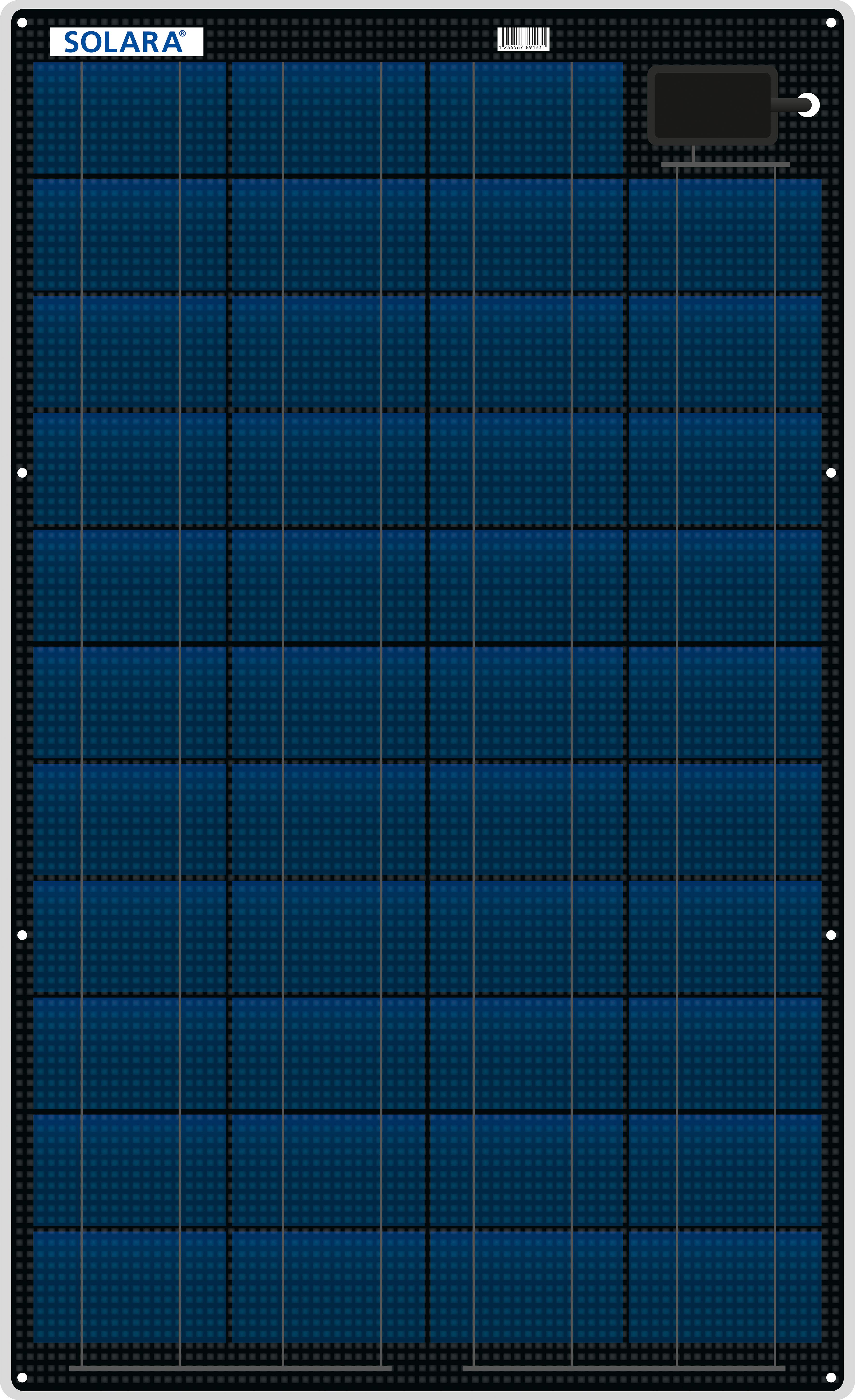 Solara Marine Solar Panel 55W M-Series