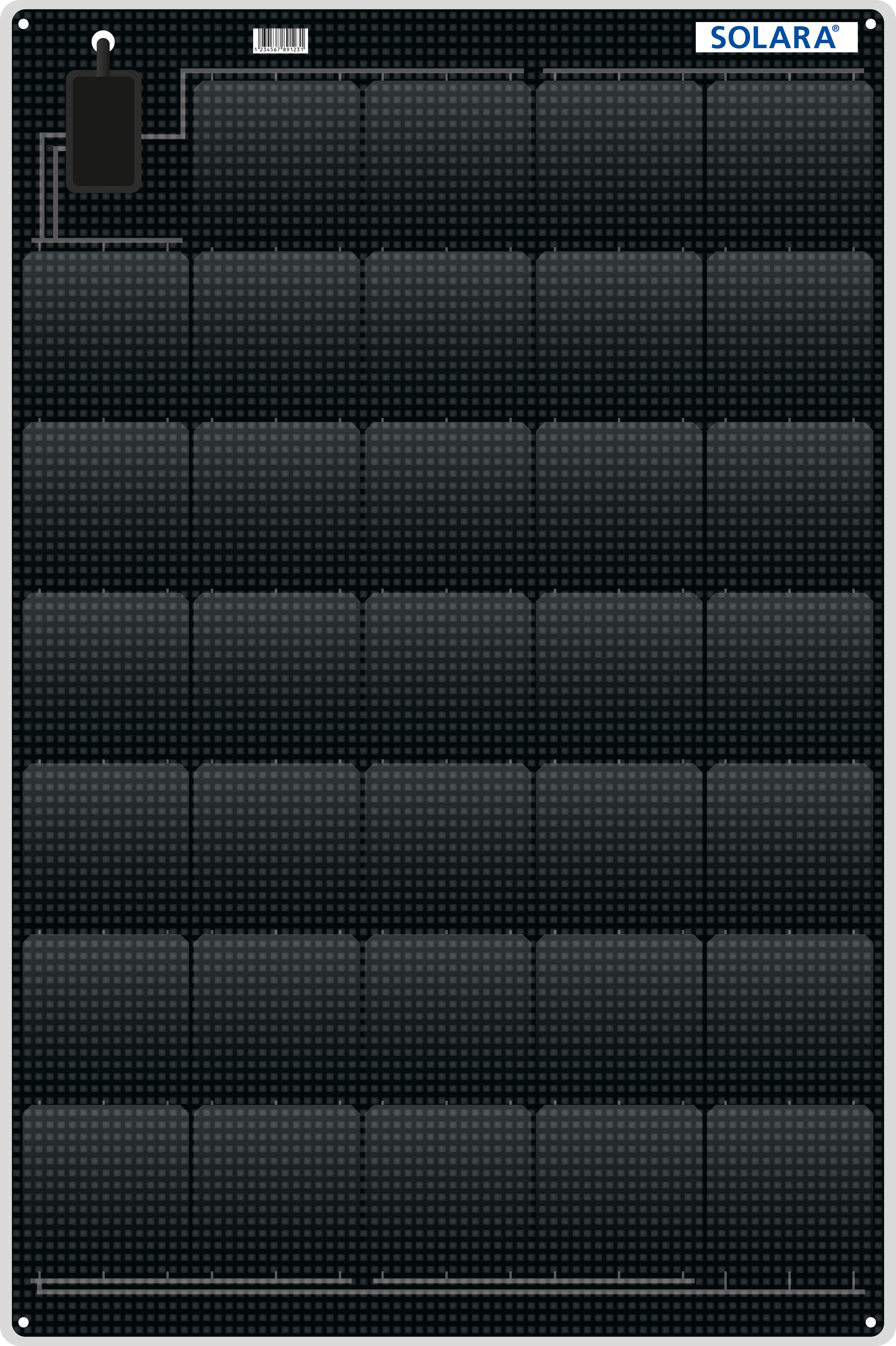 Solara Marine Solar Panel 115W Power Series (2019 Model)