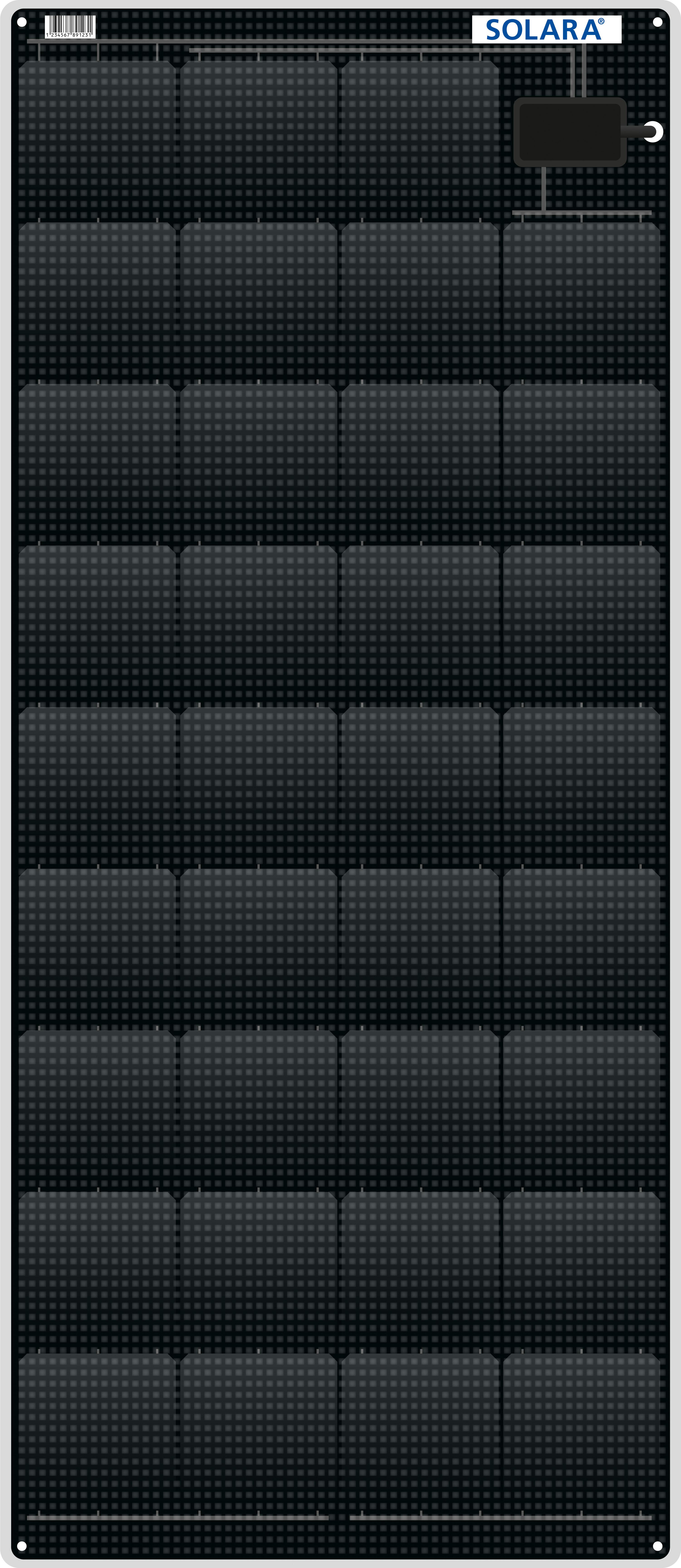Solara Marine Solar Panel 120W Power Series (2019 Model)