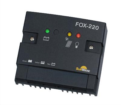 Sunware FOX-220 12/24V 20A Solar Charge Regulator (with night light)