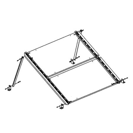 Ground / Roof Fixed Tilt Solar Panel Rack for 1 or 2 panels